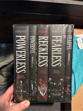 Powerless Boxed Set - Black and Floral Spines